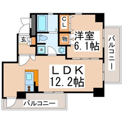 ビュークレスト水前寺５丁目の物件間取画像